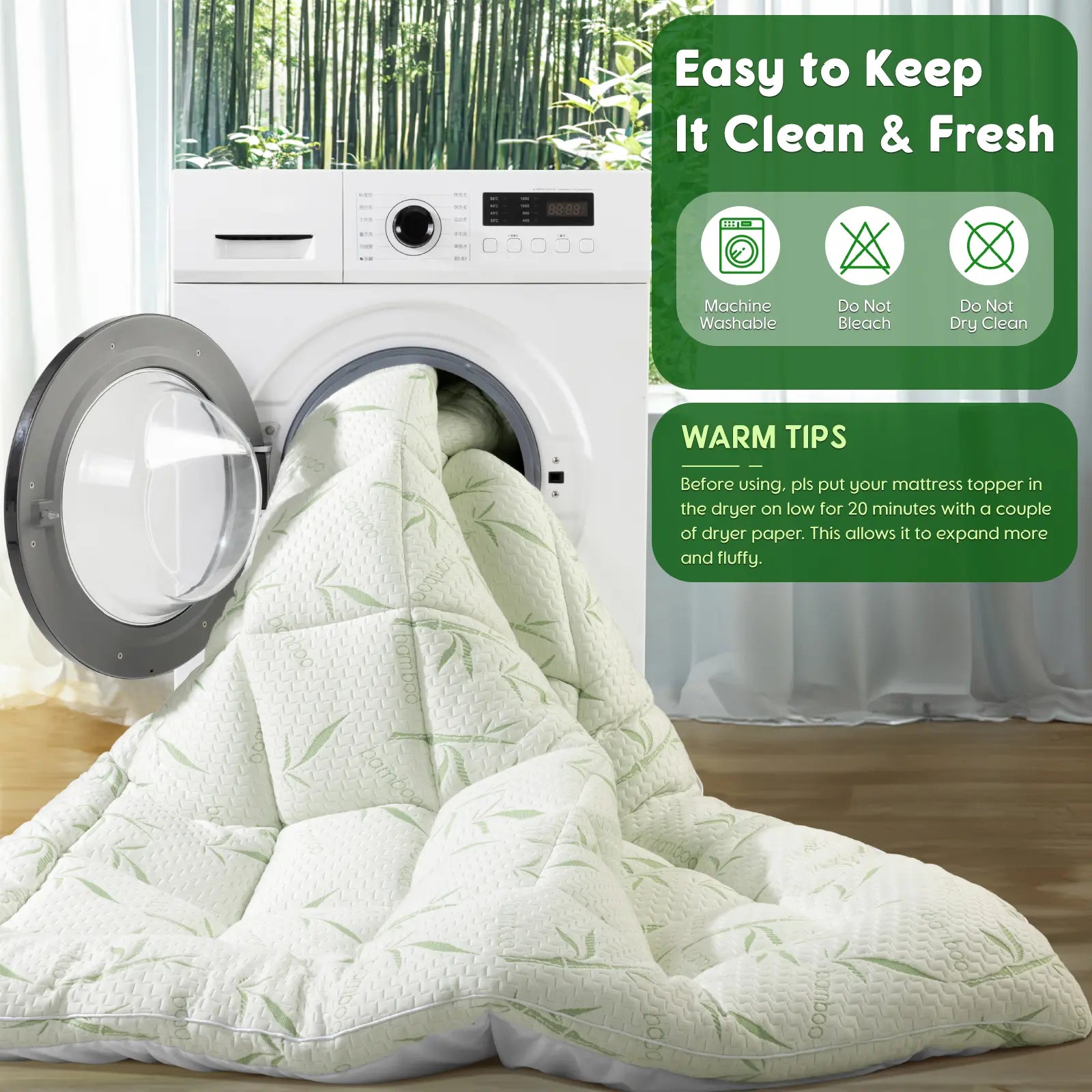 ✨ Thicken Bedding Fitted Sheet, Fluffy Pillow Top Pad,Cooling Comfortable Mattress Cover